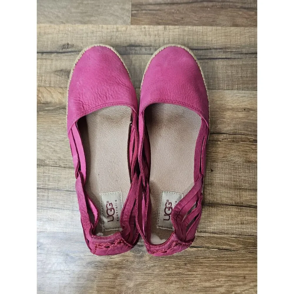 UGG Australia Fuschia Cicily‎ Espadrille Women's Size 7 Comfort Casual